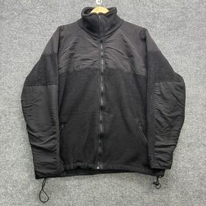DSCP Polartec Fleece Jacket Men's Size XL Black Full Zip Cold Weather Outerwear